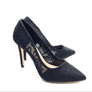 NEW Call It Spring Black Stiletto Lace Pumps